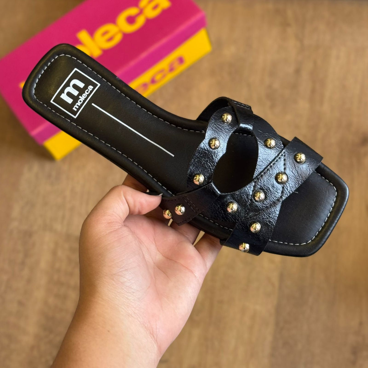 Sandália Rasteira Moleca Coração 5462.145