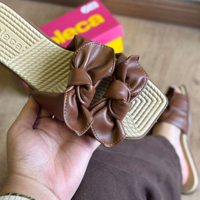 Sandália Rasteira Moleca Dois Laços 5558.104