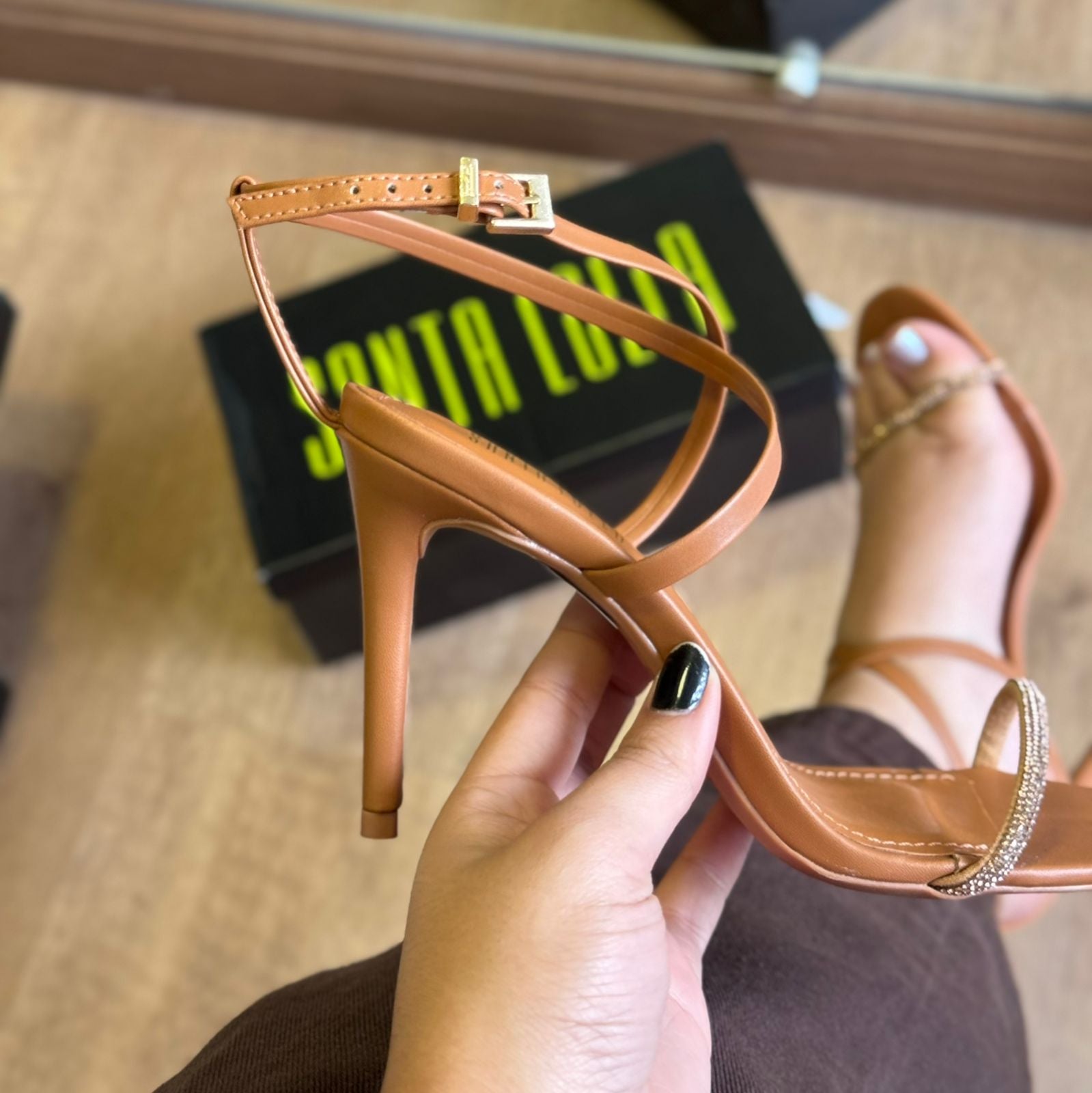 Sandália Salto Santa Lolla Santorine 0110.5141.018A