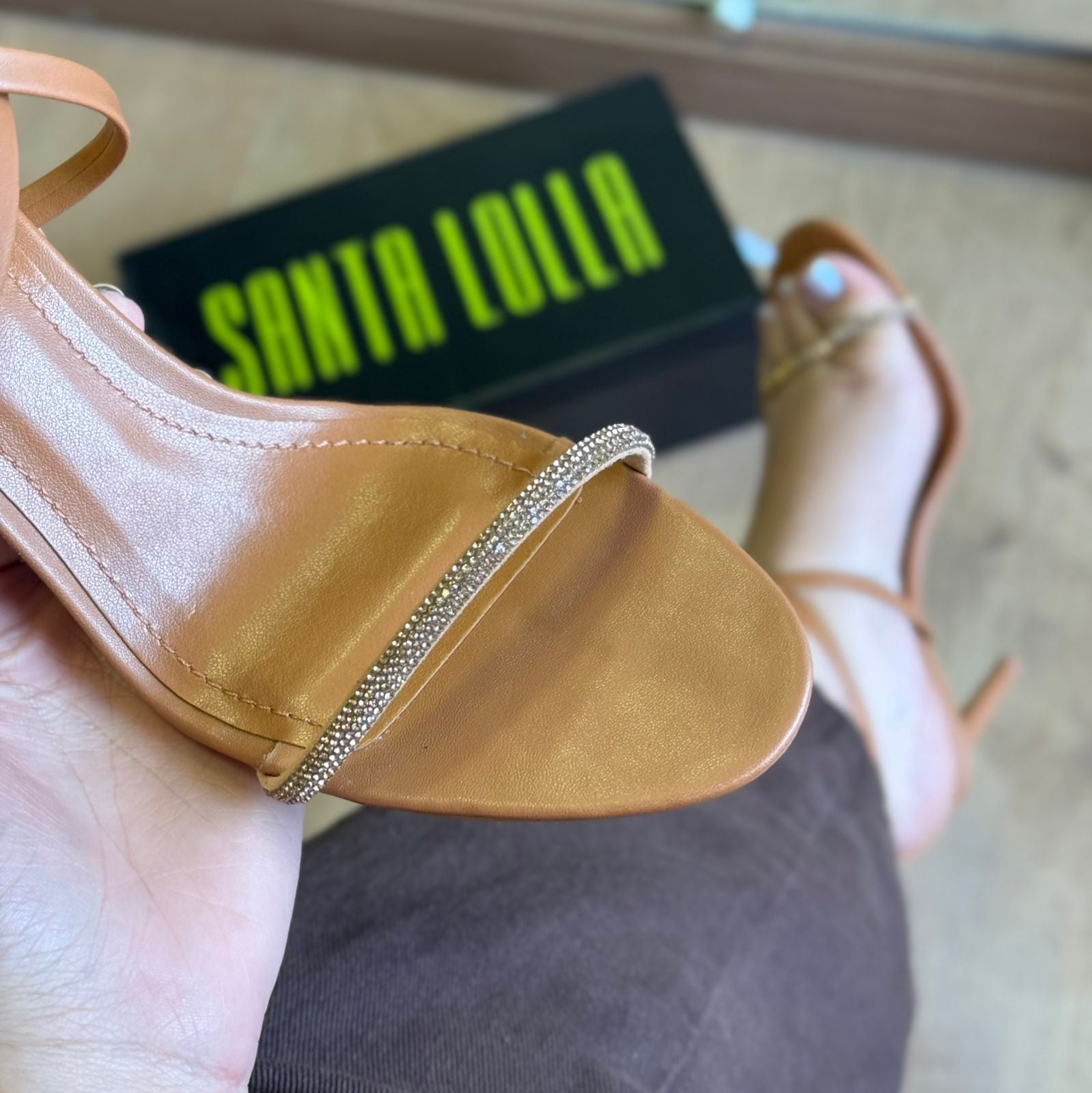 Sandália Salto Santa Lolla Santorine 0110.5141.018A