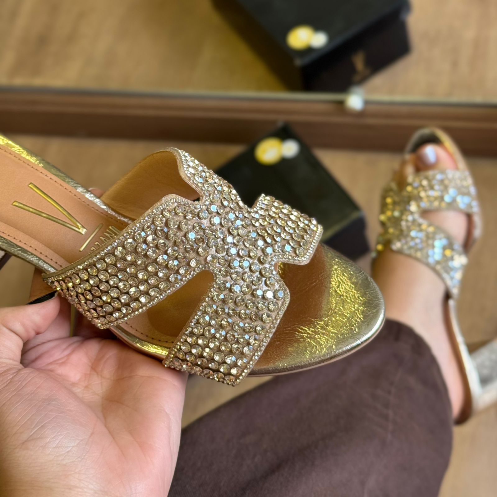 Sandália Salto Vizzano Tiras Brilhante 6291.1196