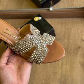 Sandália Salto Vizzano Tiras Brilhante 6291.1196