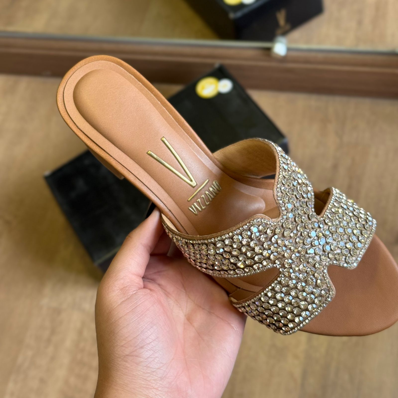 Sandália Salto Vizzano Tiras Brilhante 6291.1196