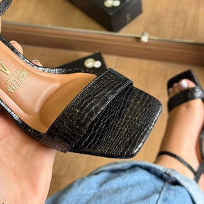 Sandália Salto Vizzano Croco 6562.101