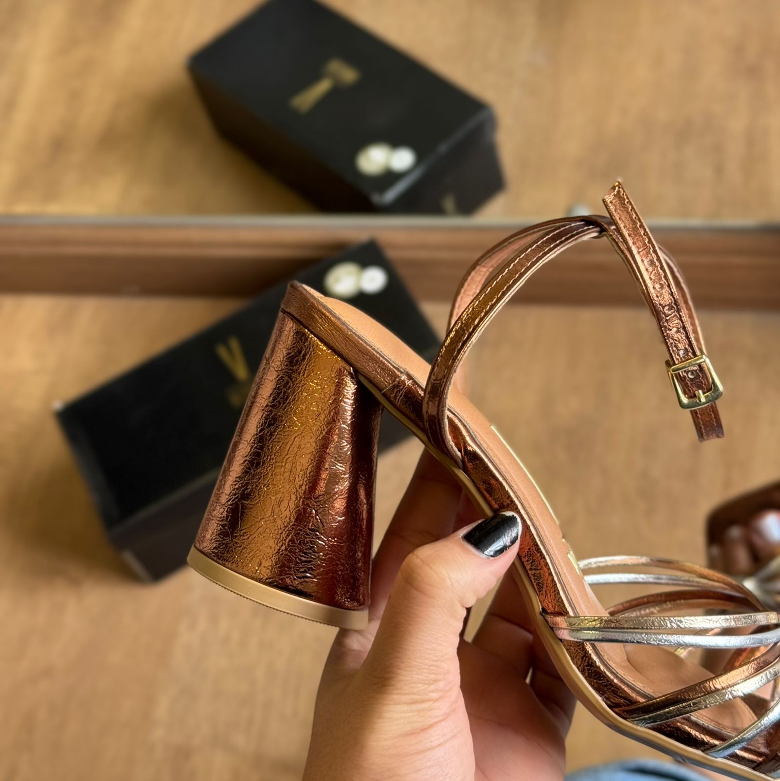 Sandália Salto Vizzano Tiras Finas 6562.202