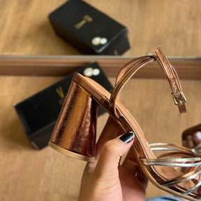 Sandália Salto Vizzano Tiras Finas 6562.202