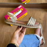 Sandália Moleca Detalhe Palha 5413.1334