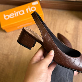 Scarpin Couro Croco Beira Rio 4182.220.3060.15745