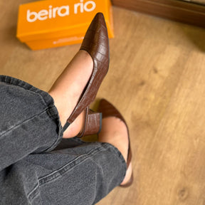 Scarpin Couro Croco Beira Rio 4182.220.3060.15745