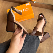 Sandália Beira Rio Salto Bloco 8436.245