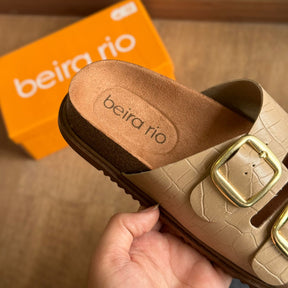 Papete Detalhe Fivela Dourada Beira Rio 8523.108.30630