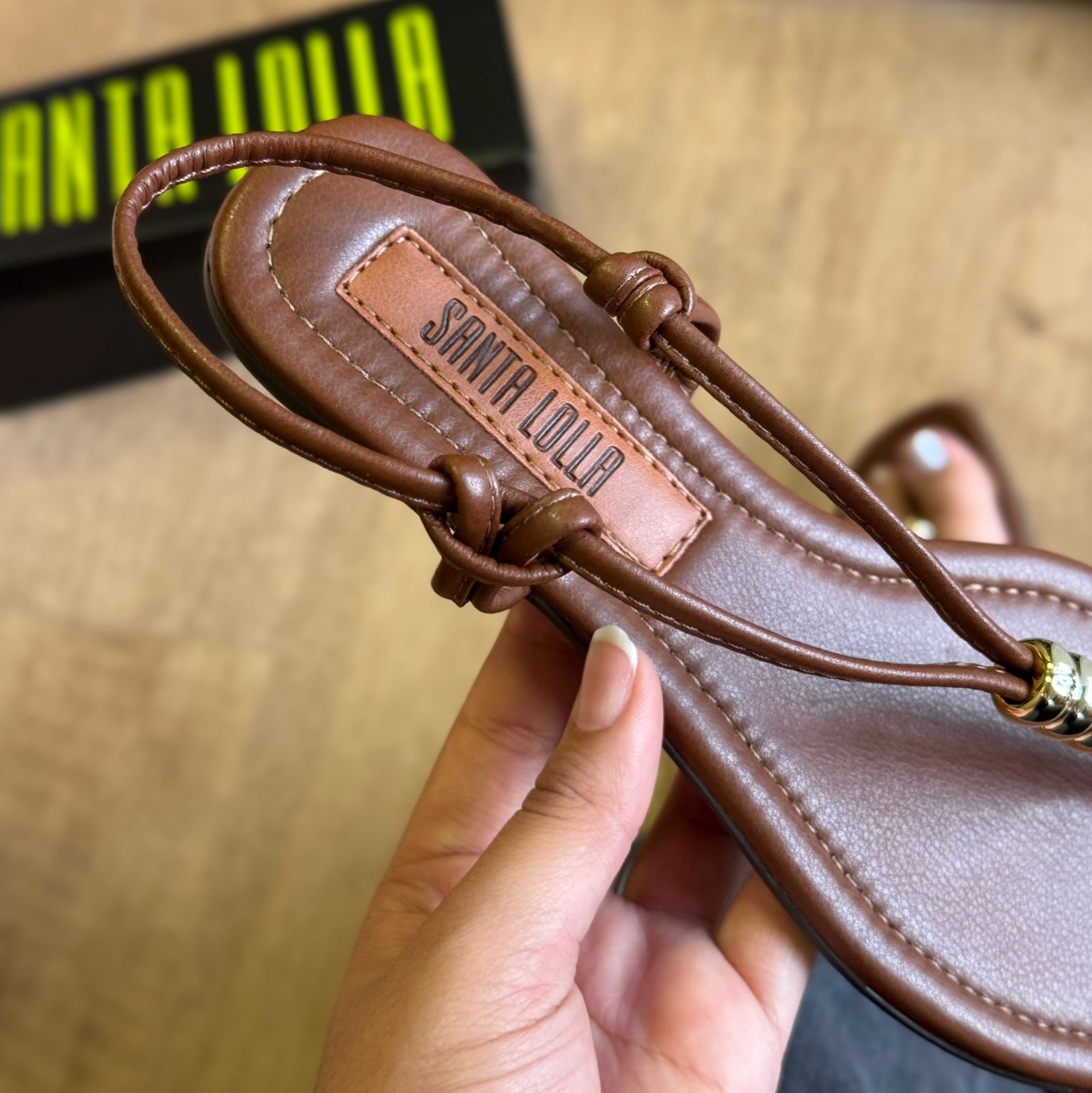 Rasteira Santa Lolla Napa Soft Bico Quadrado 01F7.57FF.0300