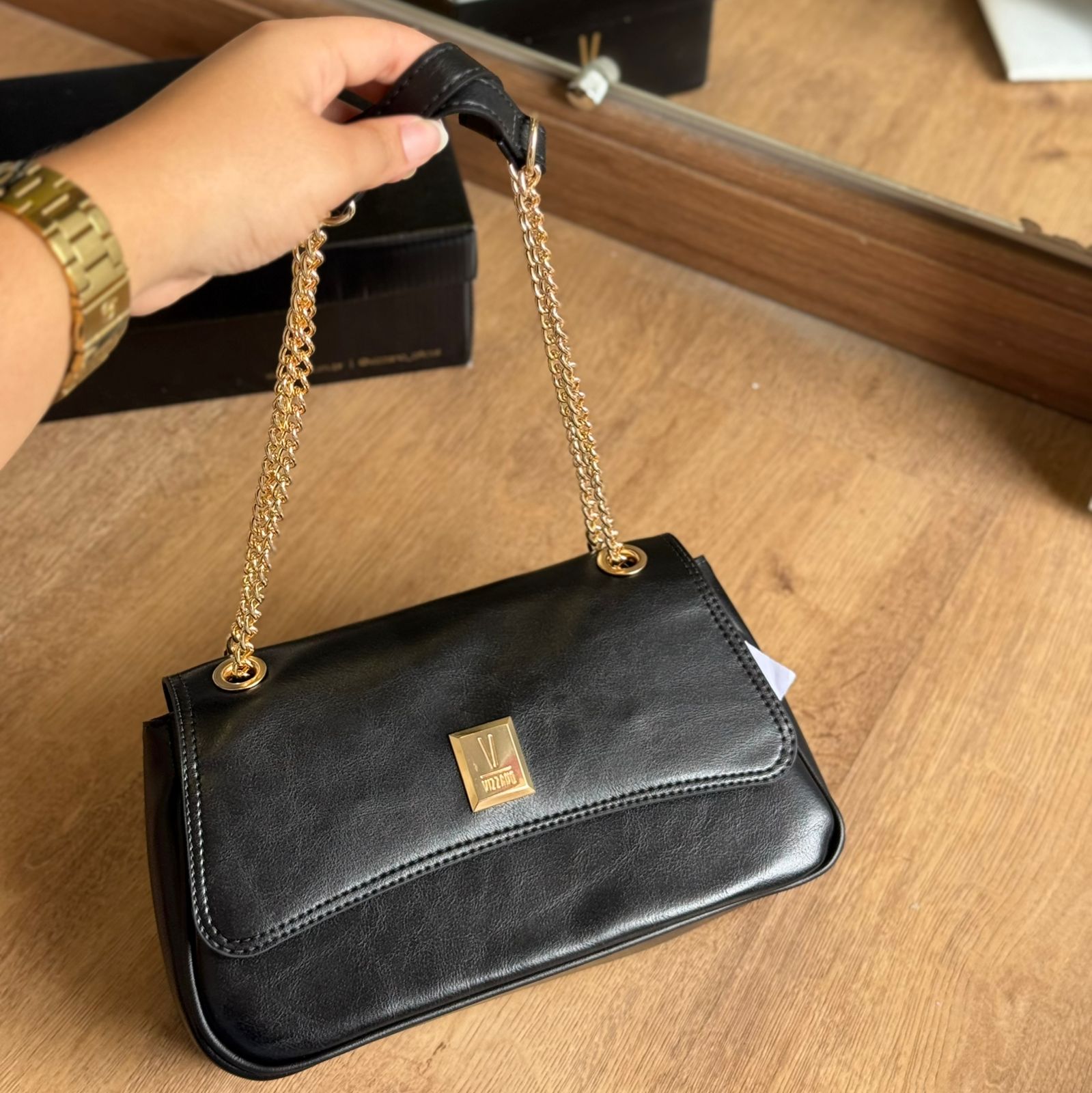 Bolsa Vizzano Transversal Alça de Corrente 10077.4