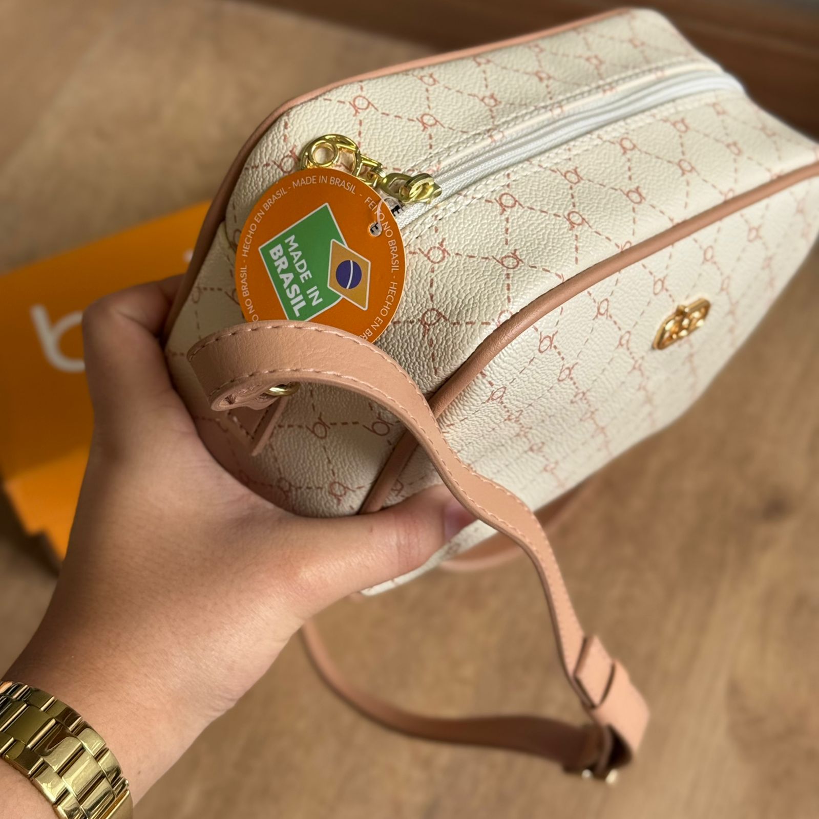 Bolsa Beira Rio Transversal Estampada 80016.5