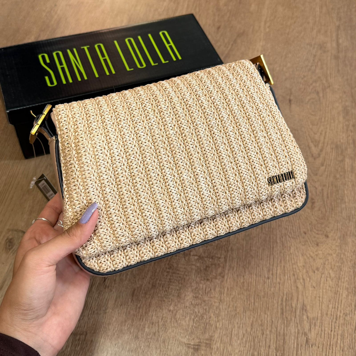 Bolsa Santa Lolla Baguete Tramado 0452.4B6E