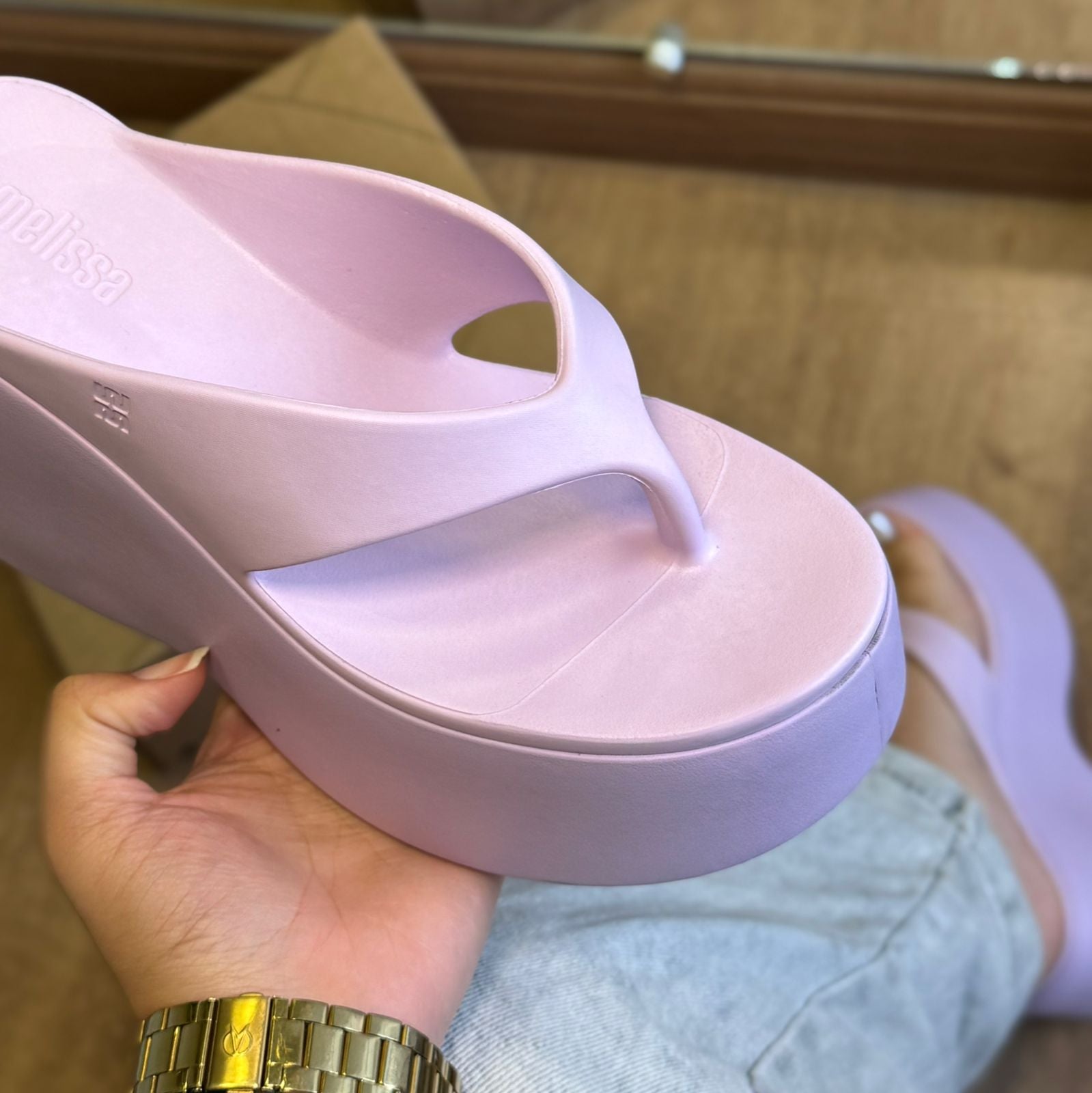 Sandália Melissa Plataforma Free Thong 37862