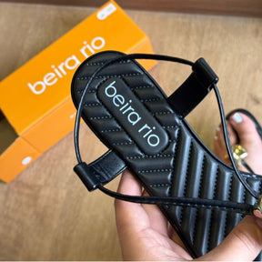 Sandália Beira Rio Detalhe Dourado 8519.120