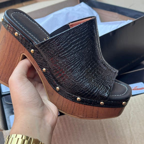 Tamanco Vizzano Slide Croco 6541.205