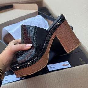 Tamanco Vizzano Slide Croco 6541.205