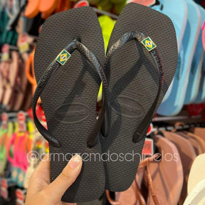 Havaianas Slim Square + Pingente Brasil