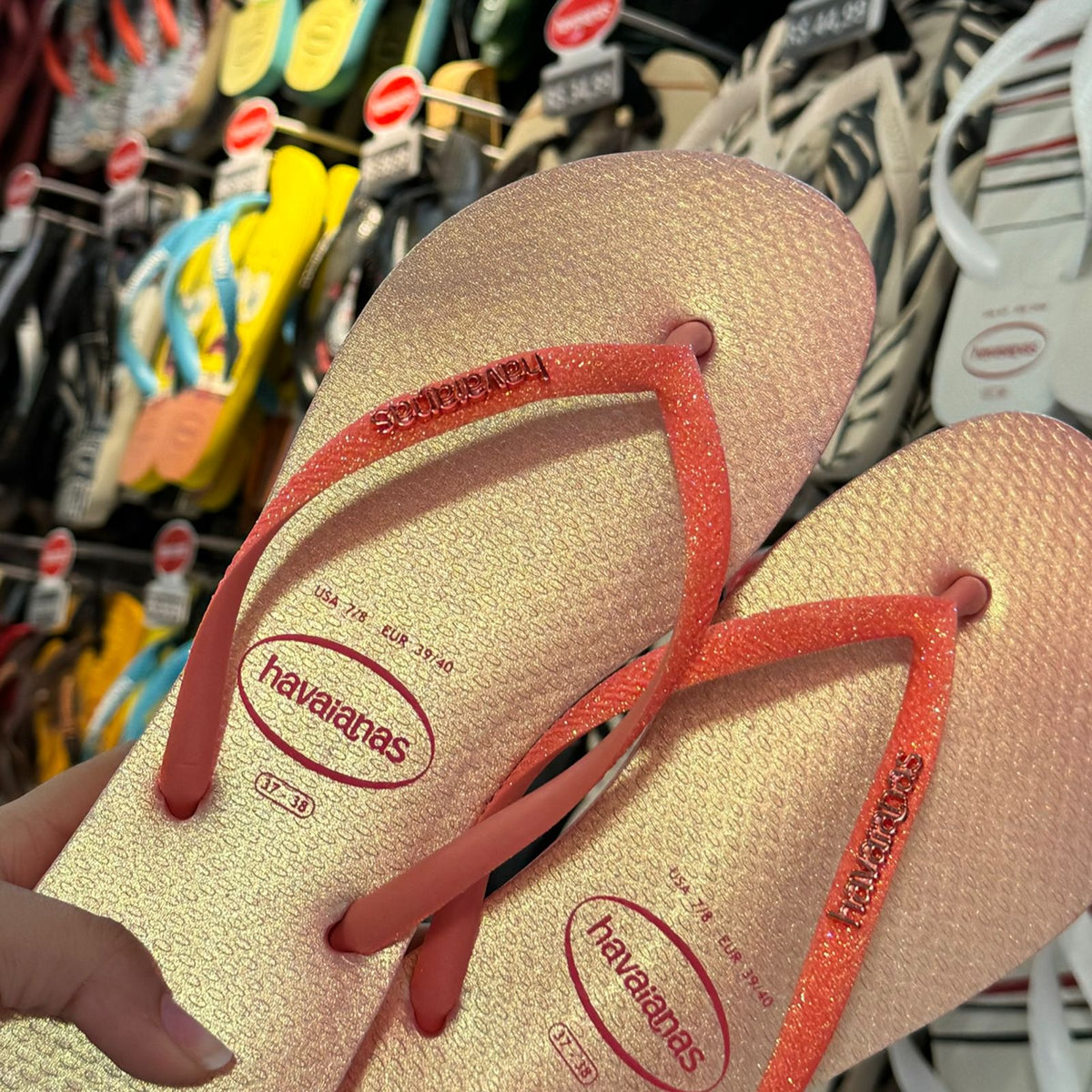 Havaianas Slim Kids Glitter Iridescent