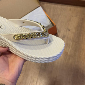 Sandália Beira Rio Corrente de Ouro  8561.103