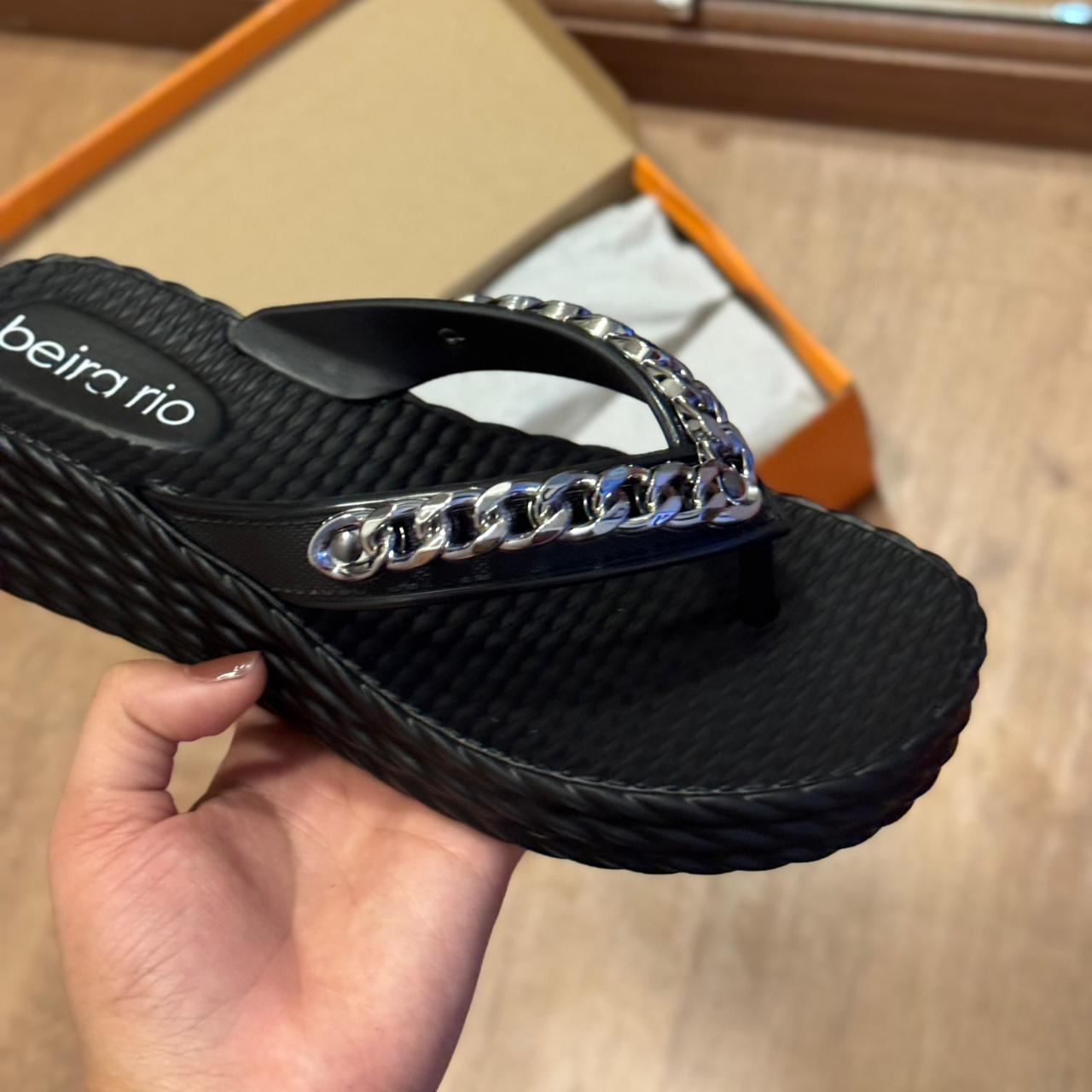 Sandália Beira Rio Corrente de Ouro  8561.103