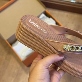 Sandália Beira Rio Corrente de Ouro  8561.103