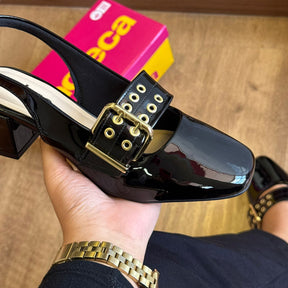 Sandália Moleca Verniz com Fivela 5576.104