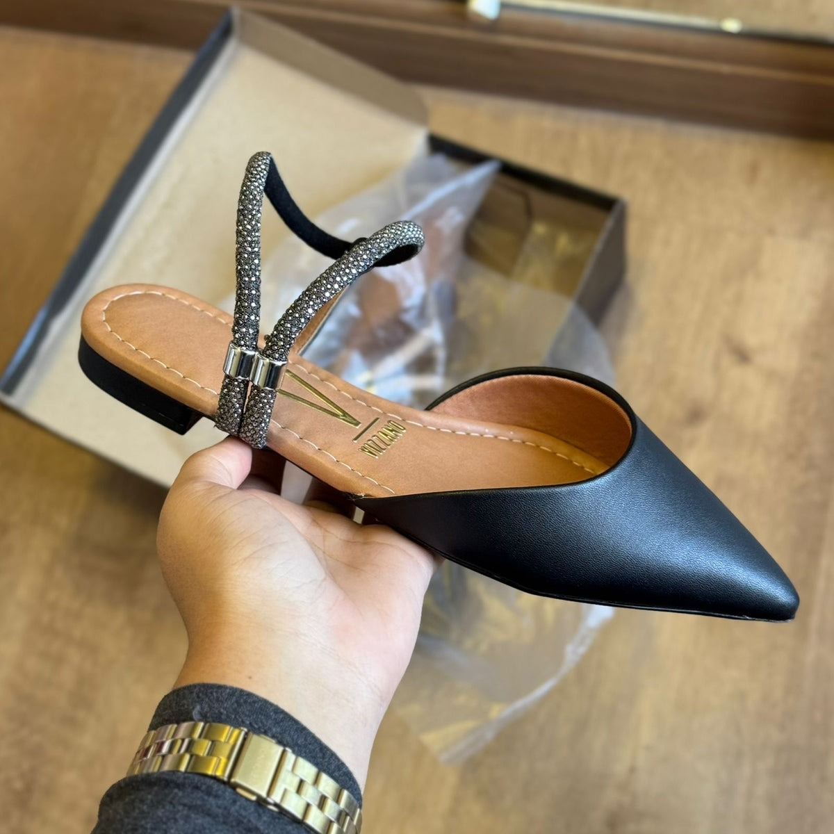 Sandália Vizzano Rasteira Bico Fino 1206.1003