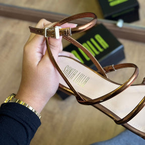 Sandália Santa Lolla Rasteira Tiras Finas 086C.4C78.0A14