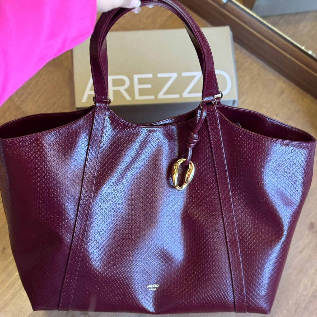 Bolsa Arezzo Pepita de Ouro A500230778