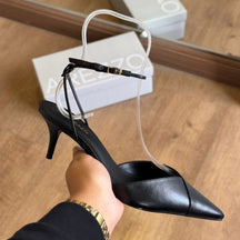 Scarpin Arezzo Couro Salto Kitten Aberto A127570112