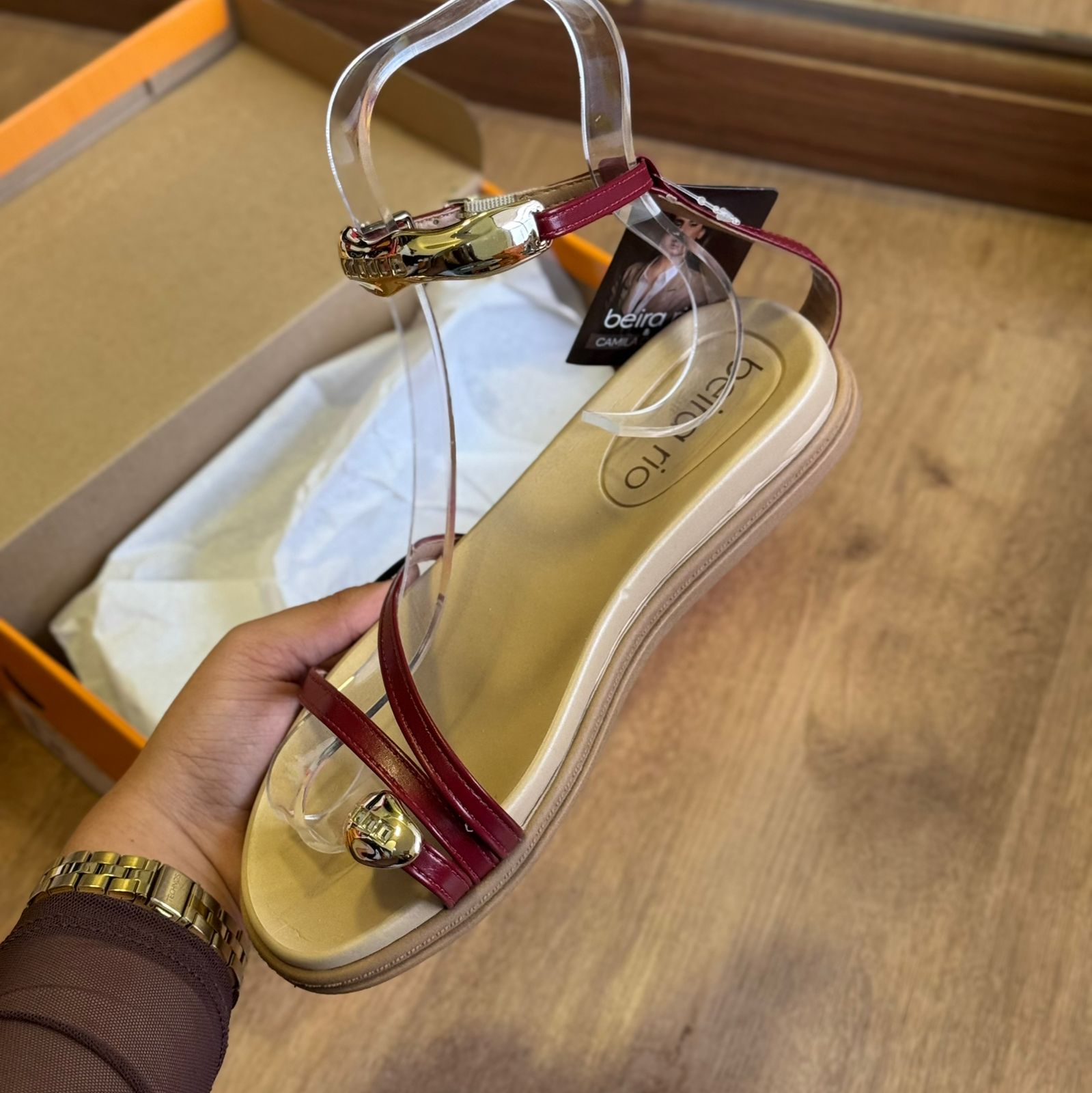 Sandália Beira Rio Rasteira Collab Camila Queiroz 8513.120