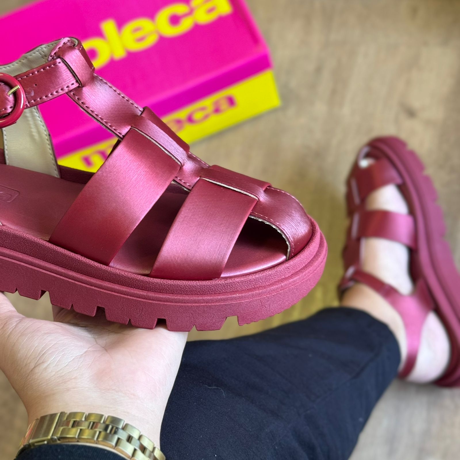 Sandália Papete Tratorada Moleca 5504.114