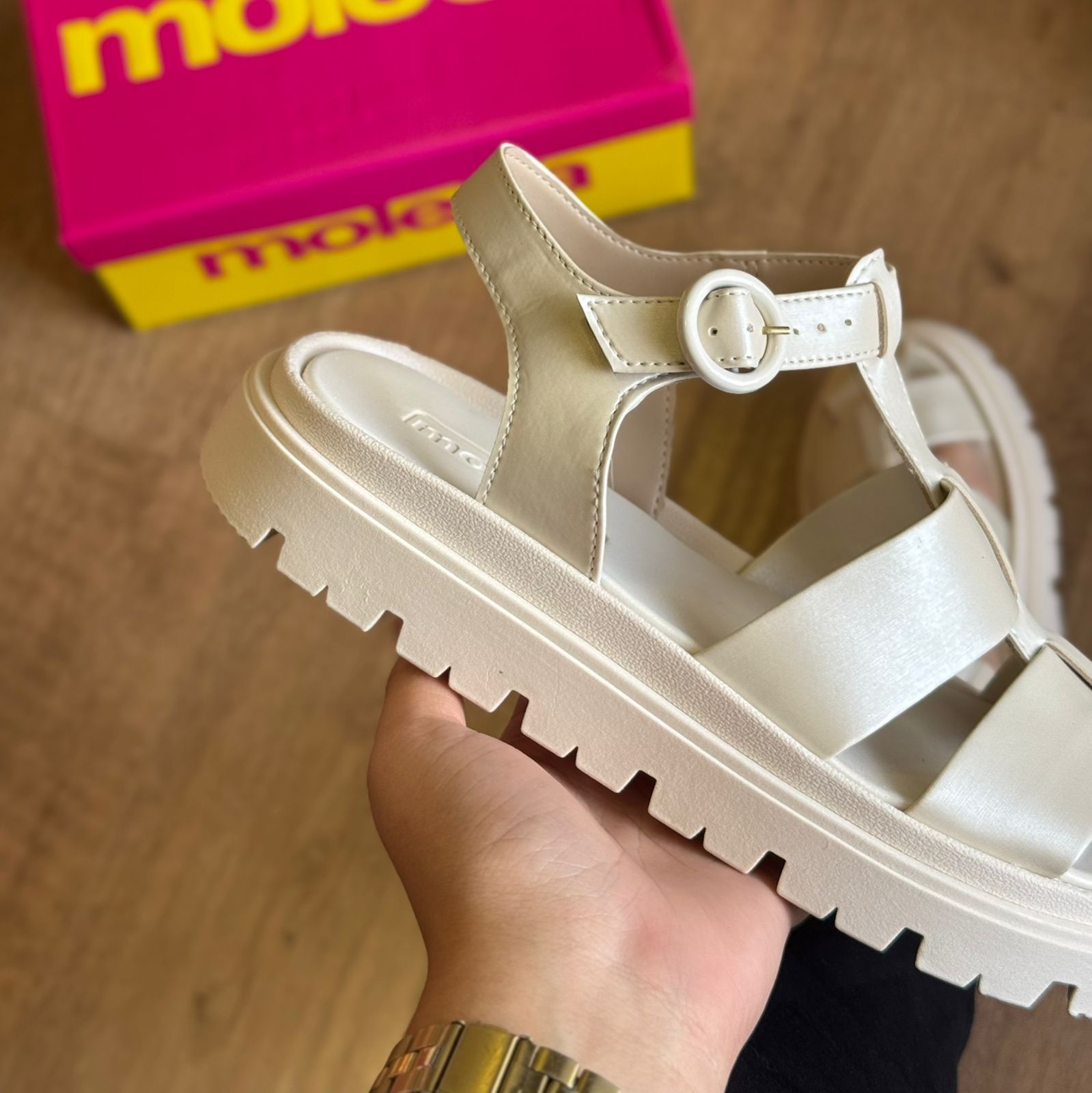 Sandália Papete Tratorada Moleca 5504.114