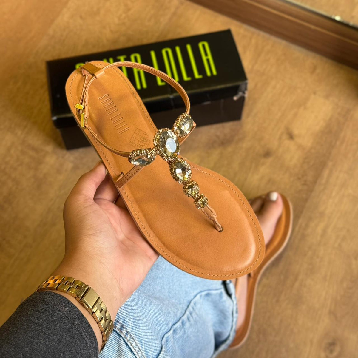 Rasteira Santa Lolla Pedraria 035B.4FC5.033B