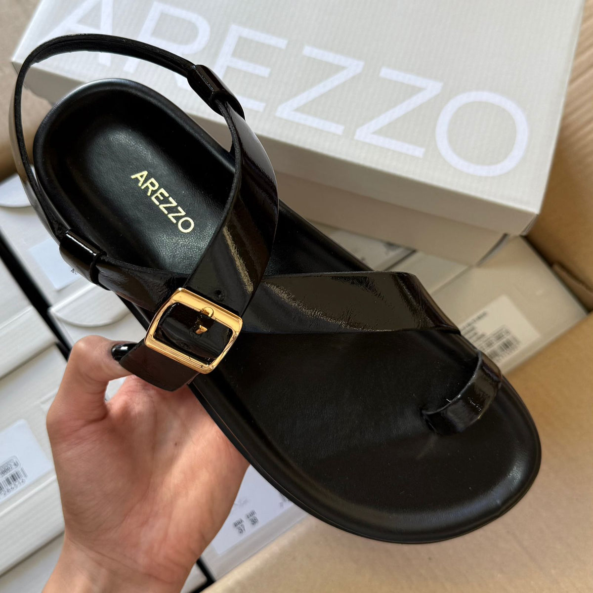 Sandália Arezzo Papete Tira Dedeira A135550050