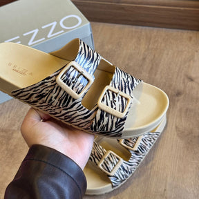 Chinelo Arezzo Slide com Fivelas Duplas Z190480004