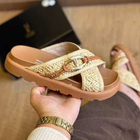 Sandália Vizzano Tiras em X Trançada 6510.121