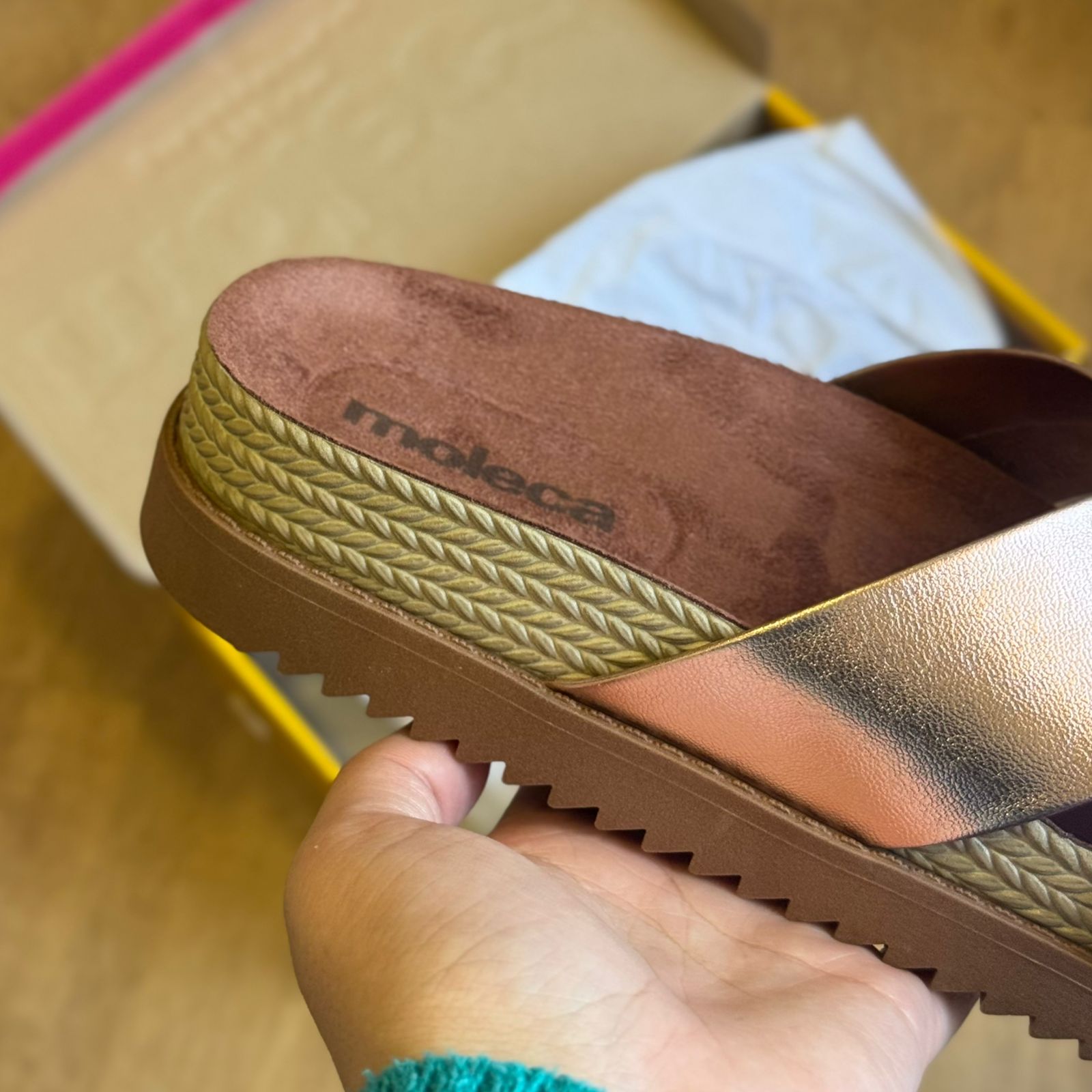 Sandália Moleca Papete em X 5500.215