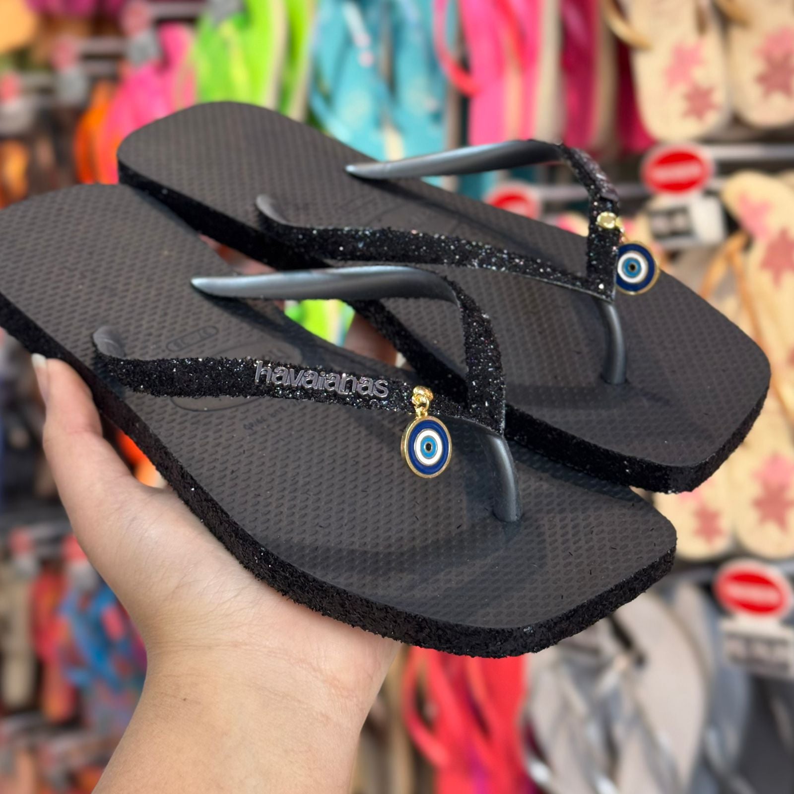 Havaianas Slim Square Sparkle + Pin Grátis