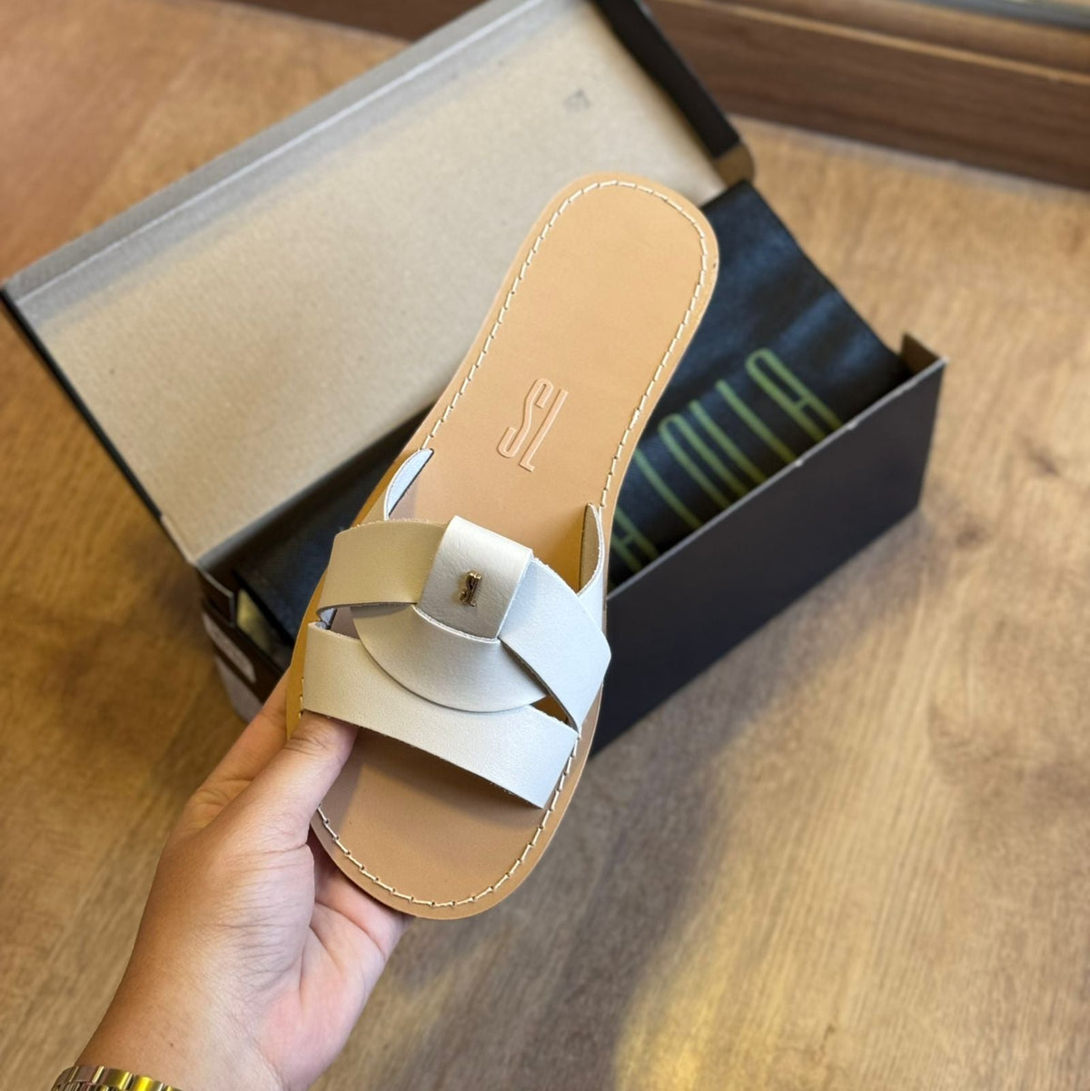 Sandália Santa Lolla Slide Entrelaçado 068F.3D0F.01E2