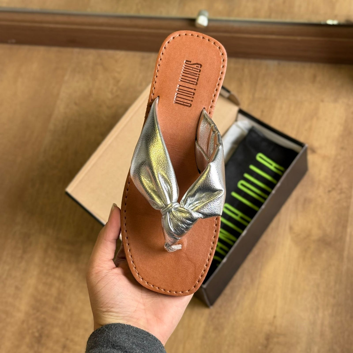 Rasteira Santa Lolla Ecoform Crinkle 0472.4C5F.02D8