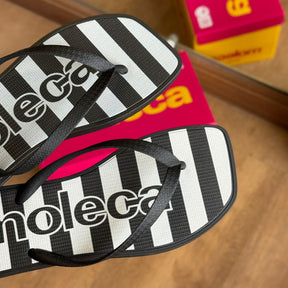 Chinelo de Dedo Moleca Listras 5552.300