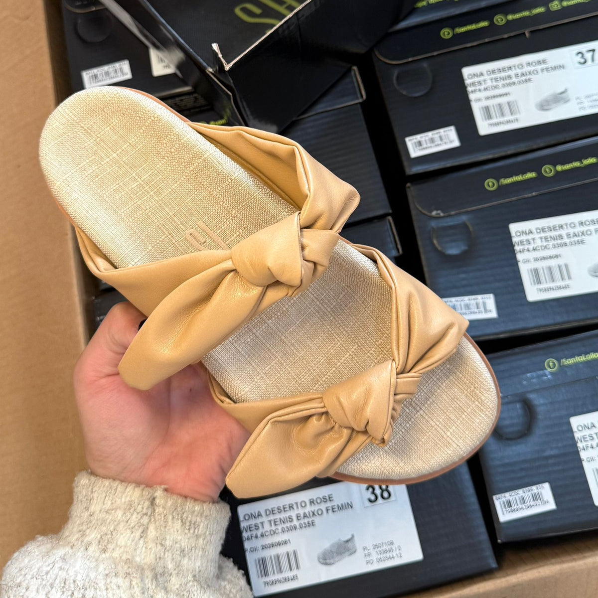 Sandália Santa Lolla Duplo Laço 07E4.4901.0300