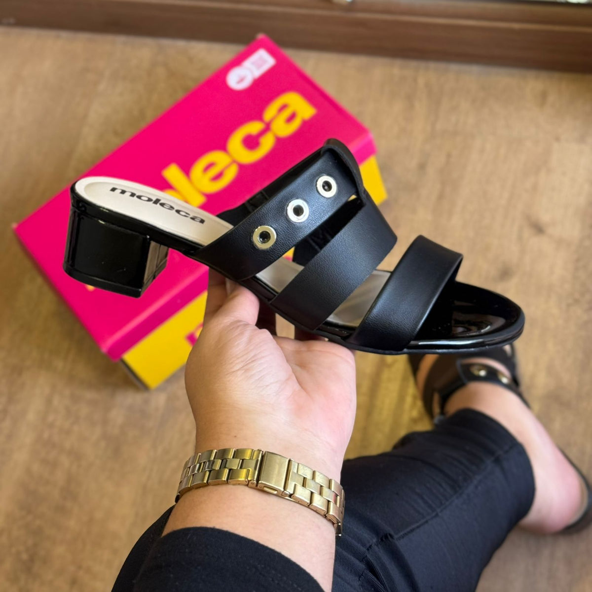 Sandália Moleca Salto Bloco 5259.879