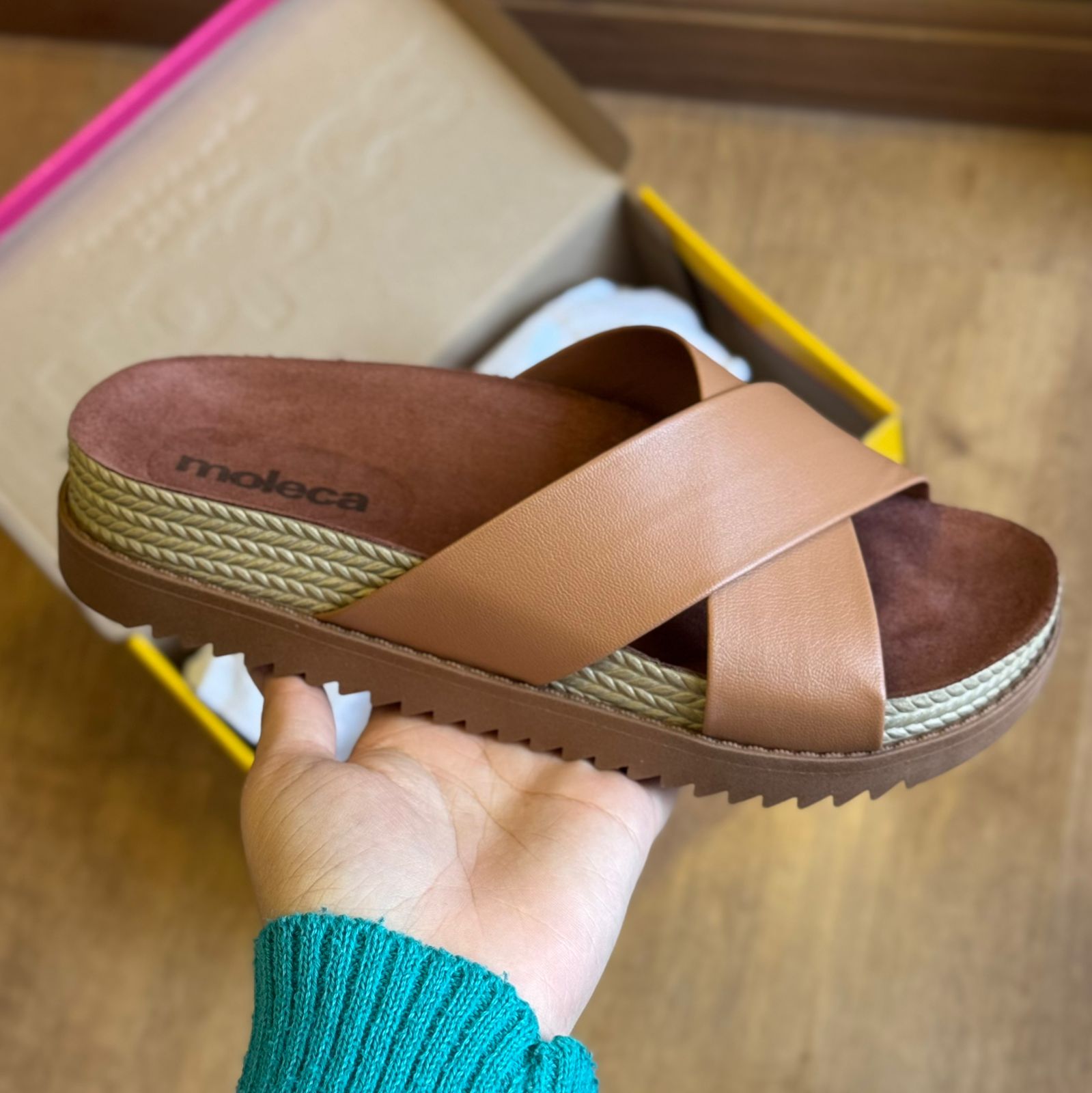 Sandália Moleca Papete em X 5500.215