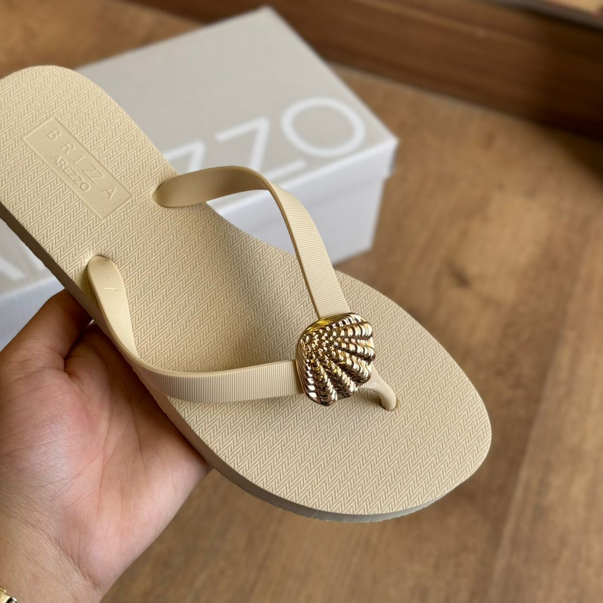 Chinelo Arezzo Brizza Detalhe de Concha Z190260107