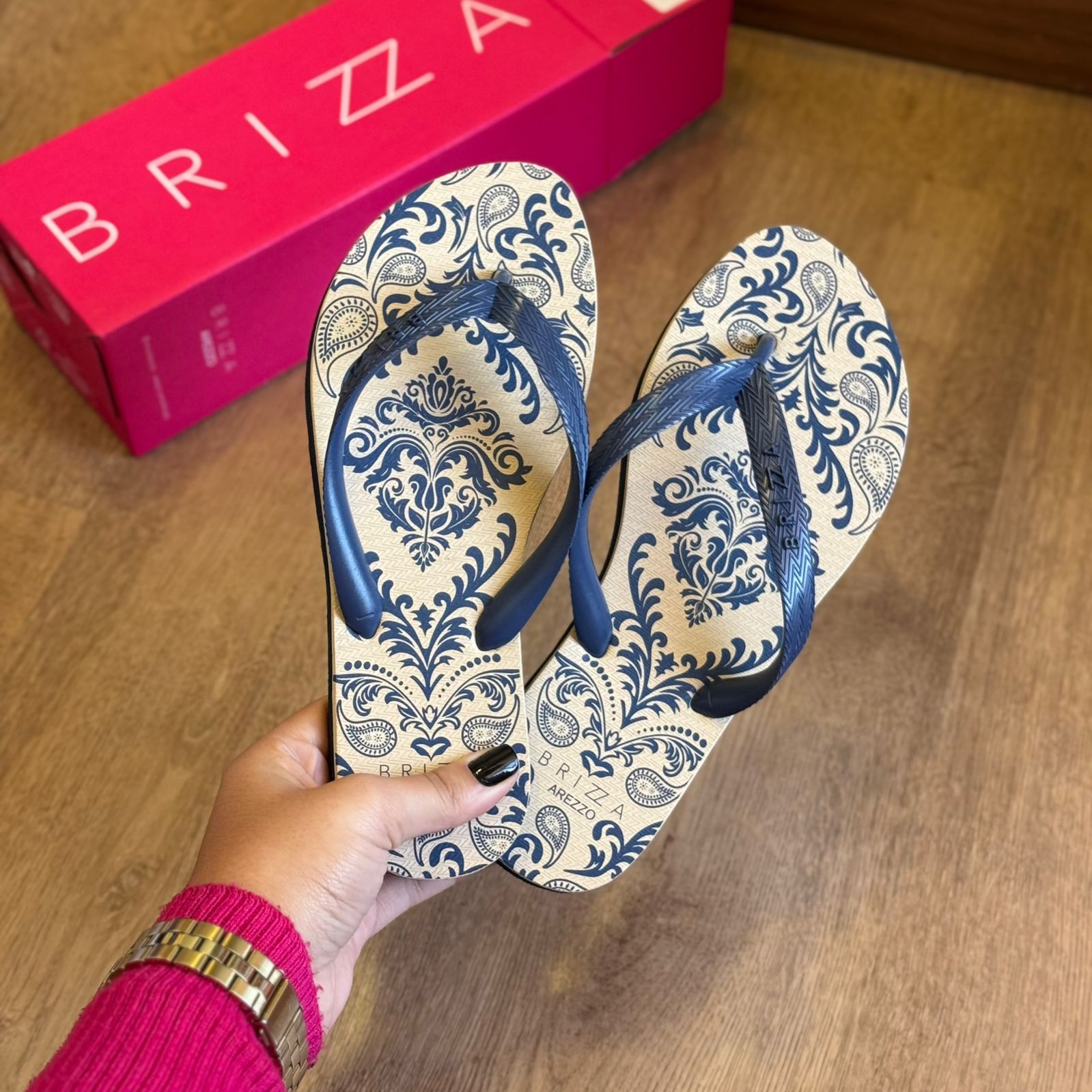 Chinelo de Dedo Arezzo Estampado Z190260133